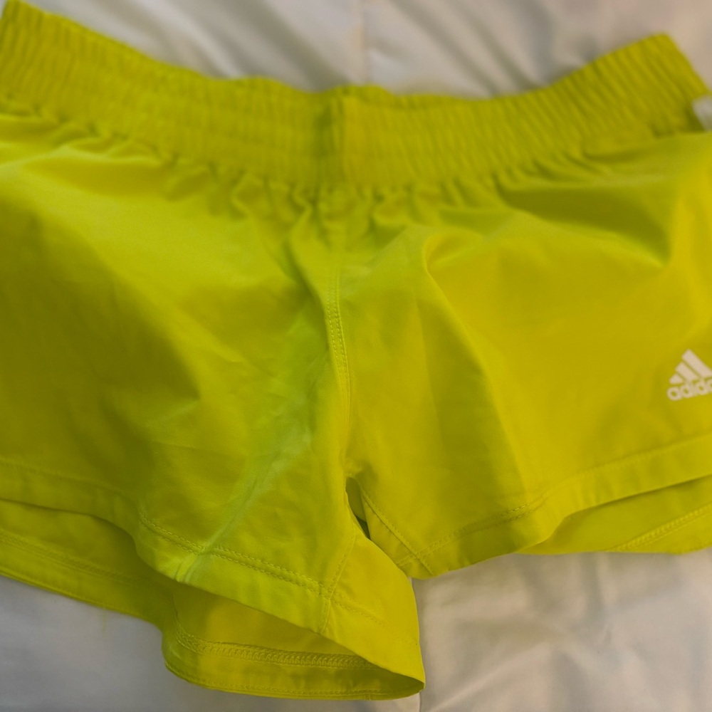 Adidas Fluorescent Yellow Sports Shorts